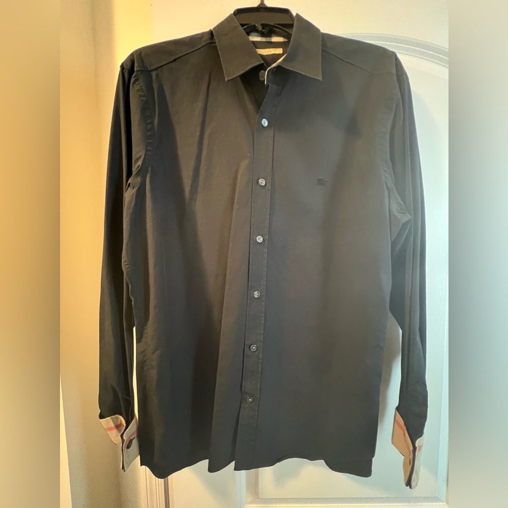 Burberry Black Casual Button-Down Shirt